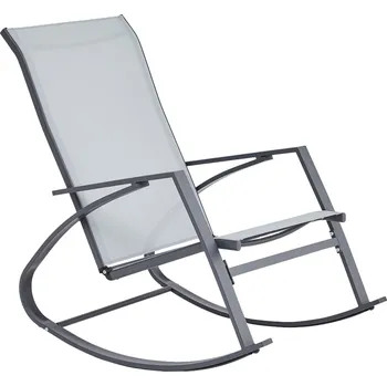 Křeslo Zahradní houpací křeslo SILAS šedé