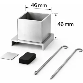 Hliníková forma na odlévání vosků na výrobu svíček 46x46x46 mm