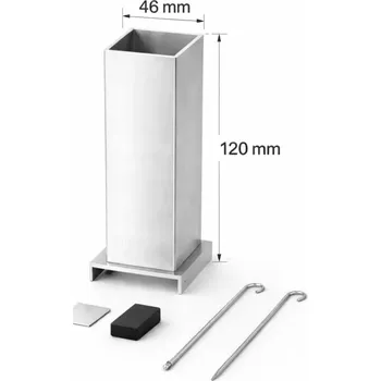 Hliníková forma na výrobu svíček 46x46x120 mm