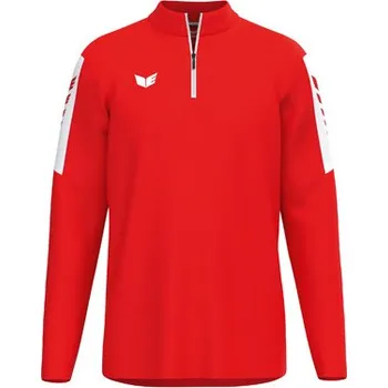 Chlapecká mikina ERIMA INTRO MIKINA 1/2 ZIP - DĚTSKÁ - Červená - velikost 152