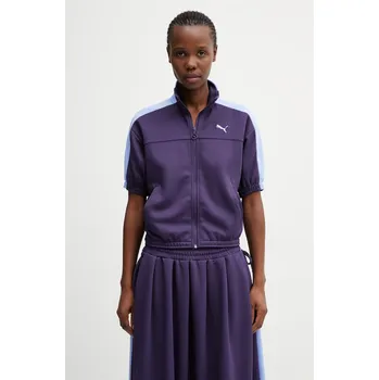 Dámská mikina Mikina Puma Short Sleeve, XS, fialová, 49X