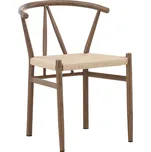 Jídelní židle Alfons | béžová, hnědá