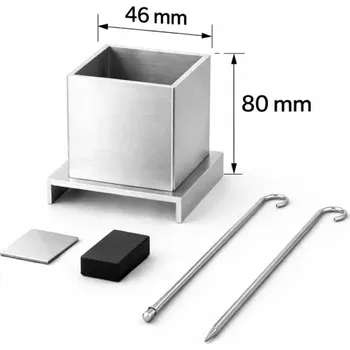 Hliníková forma na výrobu svíček 46x46x80 mm