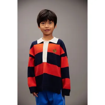 Dětská móda Dětský vlněný svetr Mini Rodini Clover 25720120 červená 33X, vel. 140-146