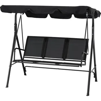 Zahradní houpačka Zahradní houpačka KARLOS 170 cm černá