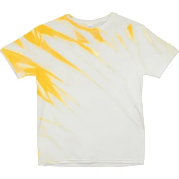 Pánské tričko Tričko unisex The Mountain graffiti design Eclipse - bílé-žluté, M