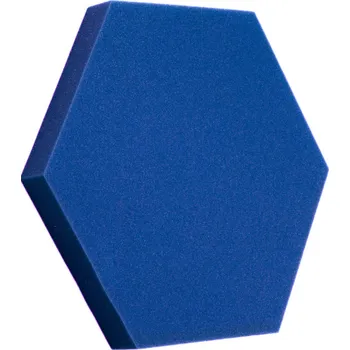 Obklad Bitmat Akustický panel Hexagon 50x50cm, tloušťka 5cm, modrý