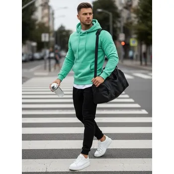 Buďchlap Pohodlná mátovo-černá tepláková souprava