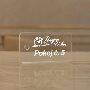 Klíčenka Plexi obdélník