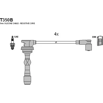 Zapalovací kabel Sada kabelů pro zapalování, T350B