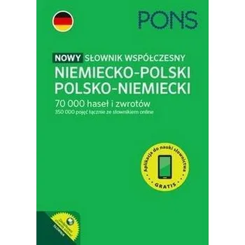 Německý jazyk Nowy słownik współczesny niem-pol, pol-niem PONS - praca zbiorowa