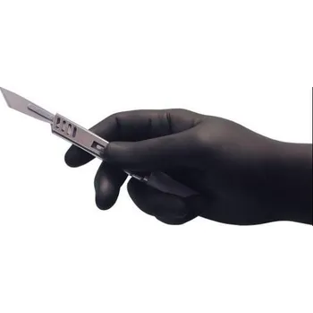 Vyšetřovací rukavice MediCARE Rukavice nitrilové MediCARE — bezpudrové, černé (100 ks)