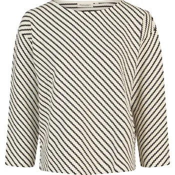 Dámská mikina Broadway pruhovaná mikina bílo/černá Velikost: XS