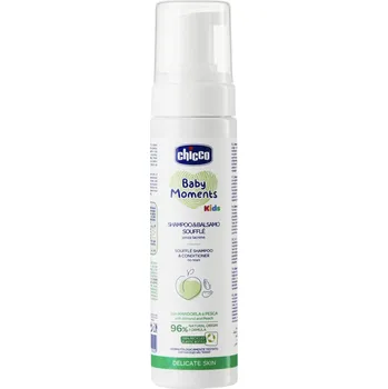 Dětský šampon CHICCO Baby Moments 0m+ s kondicionérem, 150 ml
