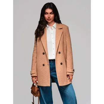 Dámský kabát EDOTI CLR041 BROWN L