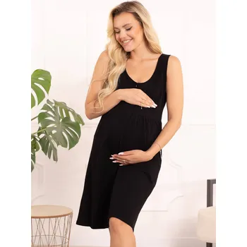 Těhotenská móda Kojící noční košile Sofia Black