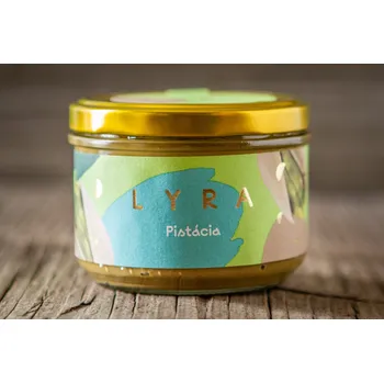 Čokoládovna Lyra PISTÁCIE - SLEVA EXPIRACE - pasta z pistácií s třtinovým cukrem a mandlemi