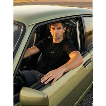 Sinsay - Bavlněné tričko s výšivkou - černá - 241HL-99X - 241HL-99X-2XL