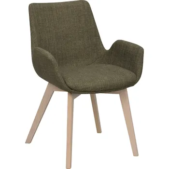 Jídelní židle Židle s područkami Drimsdale | Zelené/světle hnědé