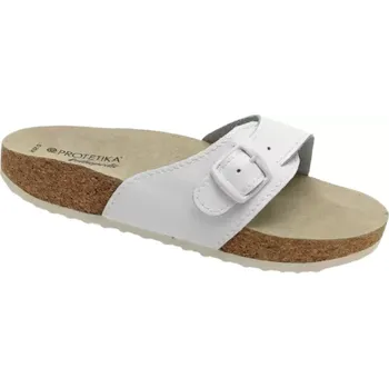 Dámská zdravotní obuv Korkové pantofle-bílé, vel. 37-39, 41, 42 vel. 38 - délka vnitřní stélky 25 cm