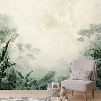 Tapeta Dovido Samolepící tapeta zelená džungle v mlze