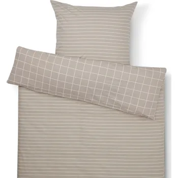 Povlečení 714831 - Tchibo - Povlečení z biberu - barva: šedá