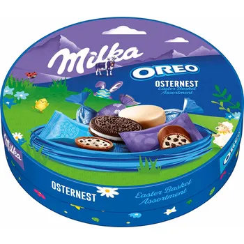 Bonboniéra Milka a Oreo Velikonoční talíř 198g