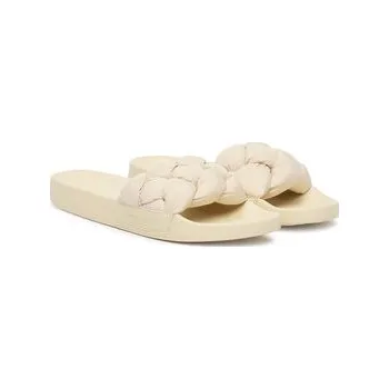 Dámské pantofle Nazouváky Tommy Jeans Tjw Braided Slides EN0EN02975 Écru 38