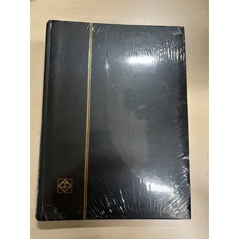 Obal pro sběratelský předmět LEUCHTTURM Album na známky BASIC, A4, 64 černých stran -černá, POŠKOZENÉ