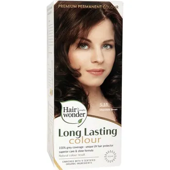 Barva na vlasy Hairwonder-barvy na vlasy Long Lasting Colour permanentní dlouhotrvající barva 5.35 – hluboký čokoládový odstín