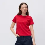 Reserved - Tričko s květovanou aplikací - červená - 263HT-33X - 263HT-33X-XL