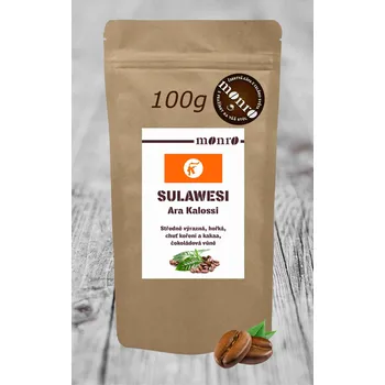 Káva SULAWESI ARA KALOSSI KÁVA ARABIKA KÁVA MONRO 100G