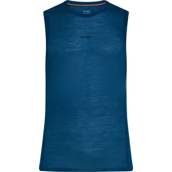 Pánské tílko Pánské merino tílko ICEBREAKER Mens Mer 75 Cool-Lite Featherlight Tank, Atlantis velikost: L