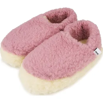 Dámská obuv Vlnka Vlněné nízké TV bačkory Merino růžová velikost obuv dospělí 39-40