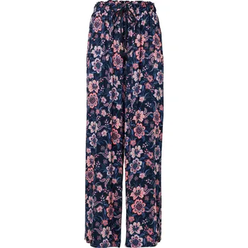 Dámské kalhoty 694736 - Tchibo - Pohodlné tkané kalhoty - pro ženy - vel. L 44/46 - barva: modrá