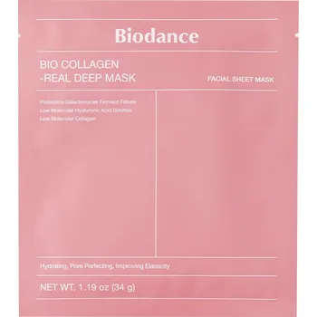 Pleťová maska BIODANCE Bio-Collagen Real Deep Mask - Zpevňující hydrogelová maska s kolagenem - 1 ks/34g