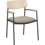 Židle s područkami Maymont | Světle hnědé