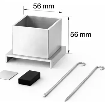 Hliníková forma na odlévání vosků na výrobu svíček 56x56x56mm