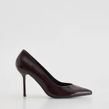 Dámské lodičky Reserved - Lodičky na jehlovém podpatku - mahagonová - 681ID-93X - 681ID-93X-38