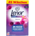LENOR Color Blütentraum - prášek na praní barevného prádla - 45 praní - 2475g