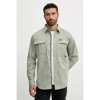 Pánská košile Košile Columbia Landroamer Twill 2120581 zelená 97X, vel. XL