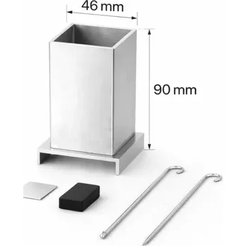 Hliníková forma na odlévání vosků na výrobu svíček 46x46x90 mm