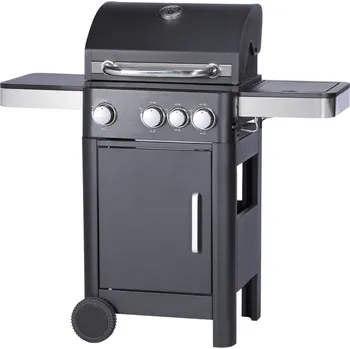 Zahradní gril Plynový gril GASSO se 3 hořáky černý