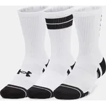 Ponožky UNDER ARMOUR PERF TECH NOV CREW (3 PÁRY) 1379515-101 BÍLÁ M