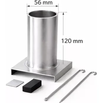 Hliníková forma na odlévání vosků na výrobu svíček 56x120mm