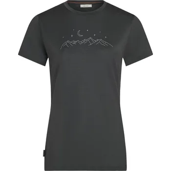 Dámské merino triko s krátkým rukávem ICEBREAKER Wmns Mer 150 Tech Lite SS Tee Sparkling Sta, Obsidian velikost: XL