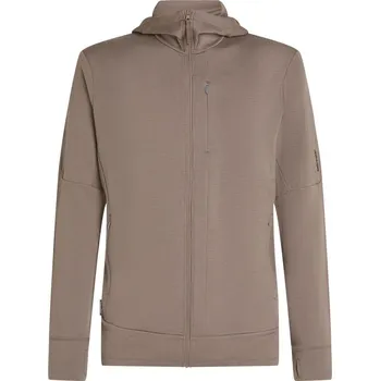 Pánská mikina Pánská merino mikina ICEBREAKER Mens Mer 260 Quantum IV LS Zip Hoodie, Porcini velikost: L