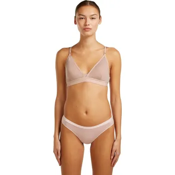 Dámské spodní prádlo Dámská merino podprsenka ICEBREAKER Wmns Siren Bra, Pink Quartz velikost: XL