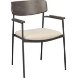 Židle s područkami Maymont | Hnědé