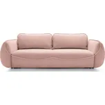 Ružová, Trojmístná rozkládací pohovka UMMA, 257 cm